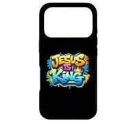 JÉSUS EST Roi - Street Art CHRÉTIEN Graffiti Coque pour iPhone 17 Pro
