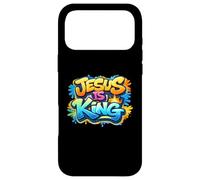 JÉSUS EST Roi - Street Art CHRÉTIEN Graffiti Coque pour iPhone 17 Pro Max