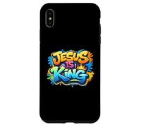 JÉSUS EST Roi - Street Art CHRÉTIEN Graffiti Coque pour iPhone XS Max