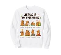 Jésus Est Tout pour Moi Capybara Foi Chrétienne Sweatshirt
