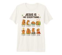 Jésus Est Tout pour Moi Capybara Foi Chrétienne T-Shirt Haut de Gamme