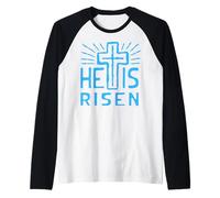 Jésus est Vivant, il est ressuscité Le Christ est ressuscité d'entre Les Morts, Pâques Manche Raglan