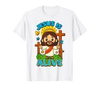Jésus est Vivant, Joli Tableau chrétien de Pâques Kawaii, il est ressuscité T-Shirt