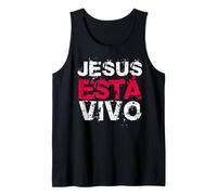 Jesús está vivo Versículos Frases Christian Spanish Verse Débardeur