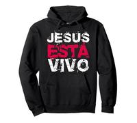 Jesús está vivo Versículos Frases Christian Spanish Verse Sweat à Capuche