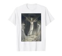 Jésus et Anges dans la Tombe de William Blake 1808 T-Shirt Graphique avec Valeur, Homme, Blanc, M