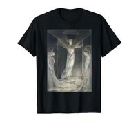 Jésus et Anges dans la Tombe de William Blake 1808 T-Shirt Graphique avec Valeur, Homme, Noir, L