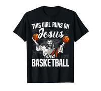 Jésus Et Basketball Christian Hoop Junkie Religieux T-Shirt Graphique avec Valeur