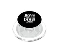Jésus et Chiens Amen PopSockets PopGrip pour MagSafe