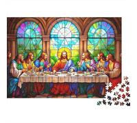 Jésus Et DisciplesRepas Scène Format 1000 Pièces Famille Cadeau Fête des Mères Stimulation Cérébrale Qualité Premium Antistress Carton Épais 70x50cm/1000pcs