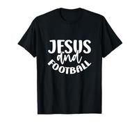Jésus et Football Dieu Foi Jésus T-Shirt