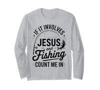 Jésus et la pêche comptent sur Moi dans Christian Fisherman Manche Longue