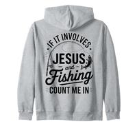Jésus et la pêche comptent sur Moi dans Christian Fisherman Sweat à Capuche