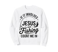 Jésus et la pêche comptent sur Moi dans Christian Fisherman Sweatshirt