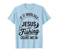 Jésus et la pêche comptent sur Moi dans Christian Fisherman T-Shirt