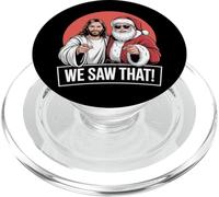 Jésus et le Père Noël drôles que nous avons vus ce Noël PopSockets PopGrip pour MagSafe