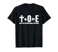 Jésus et Rien n'est égal à Tout : Une Inspiration chrétienne pour Le Passage à l'an 2000 T-Shirt Graphique avec Valeur
