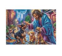 Jésus et Ses Disciples Preaching Puzzle 300 Pièces pour Adultes Challenge 3D Unique Educa Jeu De Réflexion Relaxation Artistique Cadeau De Famille Décoration 300 PCS