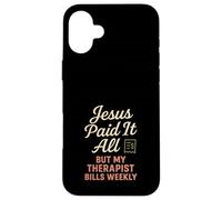 Jésus et thérapie Foi Guérison Bible Limites Prière Coque pour iPhone 16 Plus