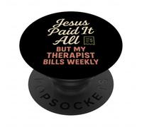Jésus et thérapie Foi Guérison Bible Limites Prière PopSockets PopGrip Adhésif
