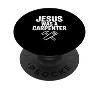 Jésus était Un Charpentier fidèle Humour chrétien PopSockets PopGrip Adhésif