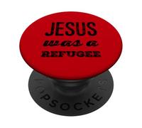 Jésus était Un réfugié chrétien Politique chrétien Croire PopSockets PopGrip Adhésif