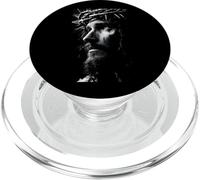 Jesus Face Crown of Thorns God Bible Christian Easter PopSockets PopGrip pour MagSafe
