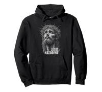 Jesus Face Crown of Thorns God Bible Christian Easter Sweat à Capuche