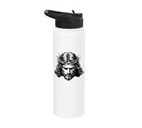 Jésus Face Introspective Jésus Stainless Steel Insulated Water Bottle