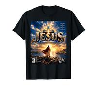 Jesus Faith Changes Everything Mock Jeu vidéo T-Shirt Graphique avec Valeur