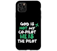 Jesus God is The Pilot Aviation Christian Faith Coque pour iPhone 11 Pro Max