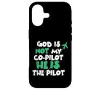 Jesus God is The Pilot Aviation Christian Faith Coque pour iPhone 17