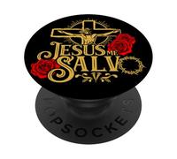 Jesus God Lover Jesus ES El Camino La Verdad Y La Vida PopSockets PopGrip Adhésif