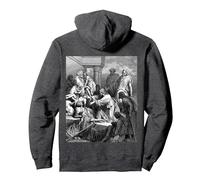 Jésus Guérissant Les Malades Gustave Dore Religieux Art Biblique Sweat à Capuche, Unisexe pour Adultes, Chiné Foncé, S