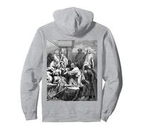 Jésus Guérissant Les Malades Gustave Dore Religieux Art Biblique Sweat à Capuche, Unisexe pour Adultes, Gris Chiné, S