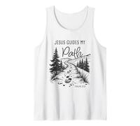 Jesus Guides My Path - Psalm 32:8 Christian Faith Camping Débardeur