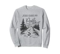 Jesus Guides My Path - Psalm 32:8 Christian Faith Camping Sweatshirt