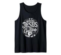 Jesus Guitar Christian Guitar Jesus Music Church Musician Débardeur