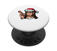 Jesus Happy 59th B-Day See You Soon - Fête Sarcastique Amusante PopSockets PopGrip Adhésif