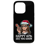 Jesus Happy 67th B-Day See You Soon - Fête Sarcastique Amusante Coque pour iPhone 13 Pro