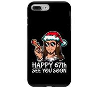 Jesus Happy 67th B-Day See You Soon - Fête Sarcastique Amusante Coque pour iPhone 7 Plus/8 Plus