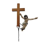 Jesus-Hausdekoration - 7 Zoll Dekorative Jesus-Figur | Holz Harz Handgefertigt - Lustiges Christliches Wohnzimmerschmuckstück Für Ostern Wohnzimmer Schlafzimmer Oder Als Geschenk Für Christen