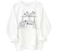 Jesus Heals the Man of Palsy Sweatshirt Christian Faith Shirt Jesus Heals the Man of Palsy Hoodie, blanc, S
