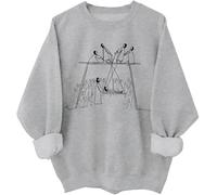 Jesus Heals the Man of Palsy Sweatshirt Christian Faith Shirt Jesus Heals the Man of Palsy Hoodie, gris, M