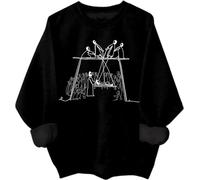 Jesus Heals the Man of Palsy Sweatshirt Christian Faith Shirt Jesus Heals the Man of Palsy Hoodie, Noir , L