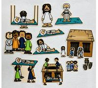 Jesus Heals The Paralyzed Man Felt Bible Felt Story for Flannel Boards Miracles