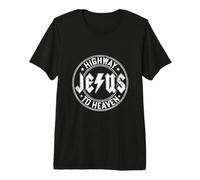 Jésus Highway to Heaven - Foi chrétienne - Christ T-Shirt Haut de Gamme