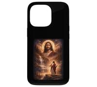 Jésus Hurlant à la Lune Vintage drôle Mystique Coque pour iPhone 13 Pro