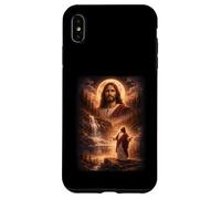 Jésus Hurlant à la Lune Vintage drôle Mystique Coque pour iPhone XS Max