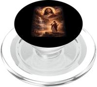 Jésus Hurlant à la Lune Vintage drôle Mystique PopSockets PopGrip pour MagSafe